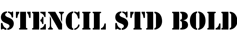 Download Stencil Std Bold font for FREE