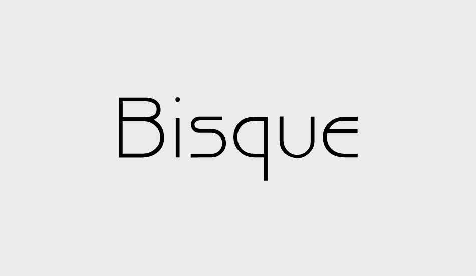 Bisque font Font Tr
