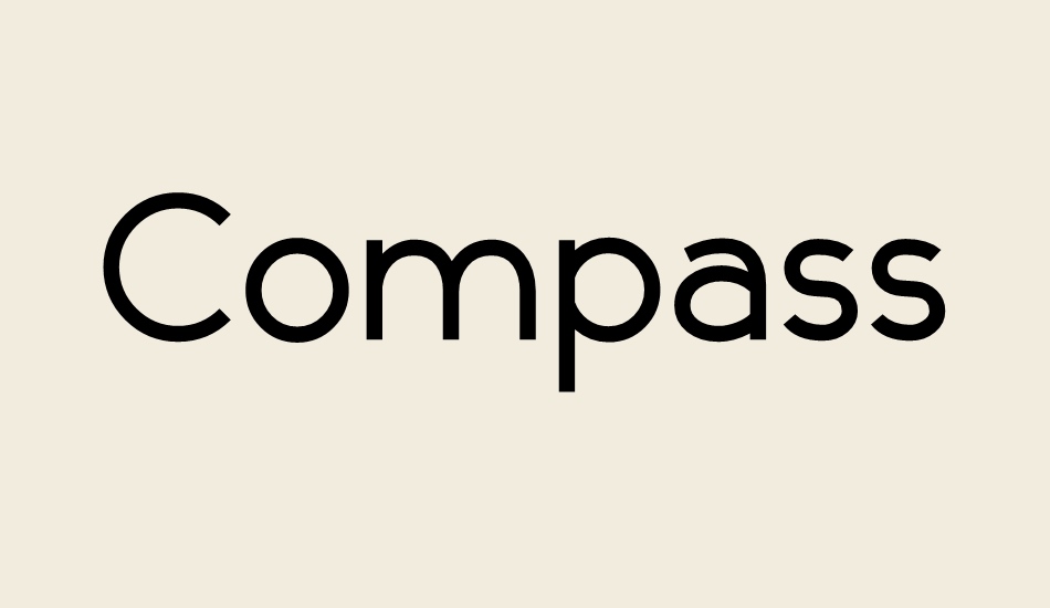 Compass font Font Tr