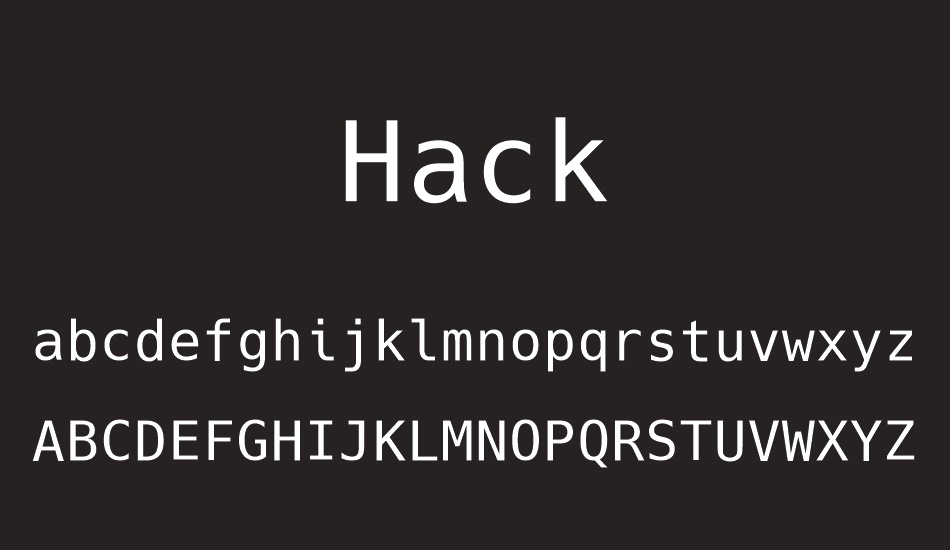 Hack font Hack font download
