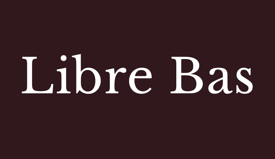 Libre Baskerville font Libre Baskerville font download
