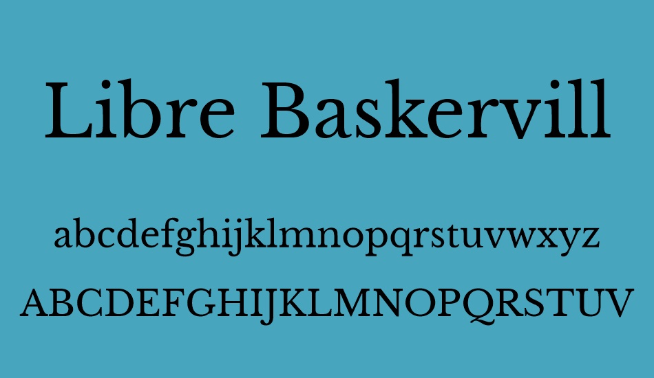 Libre Baskerville font Libre Baskerville font download