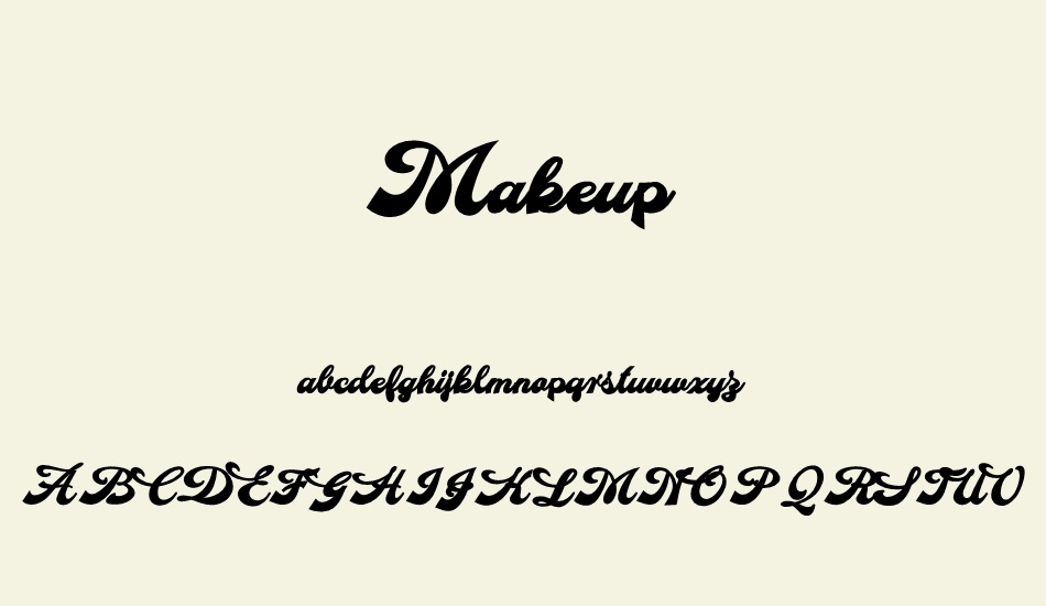 Makeup font Makeup font download