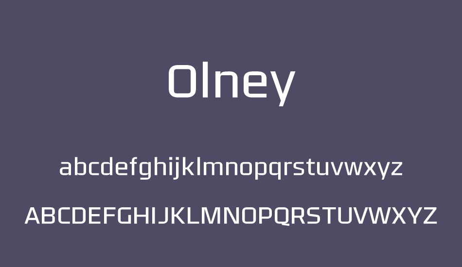 Olney font Font Tr