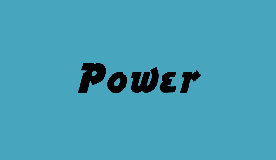 Power font Power font download