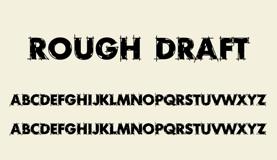 rough draft font rough draft font download