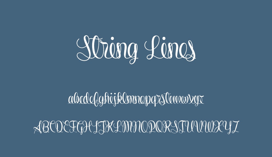 String Lines font Font Tr