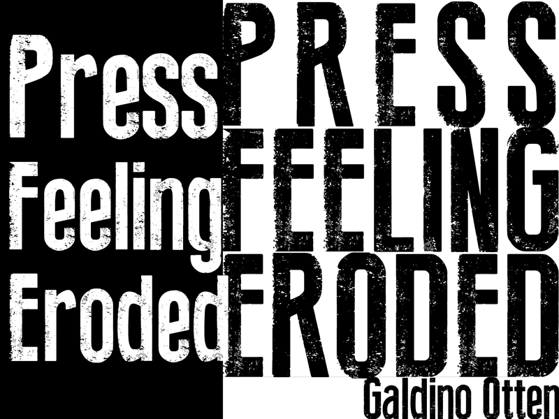 Press Feeling Eroded Font font Press Feeling Eroded Font font download