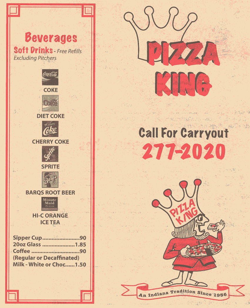 Pizza King, South Bend, IN Menu, Hours, Details