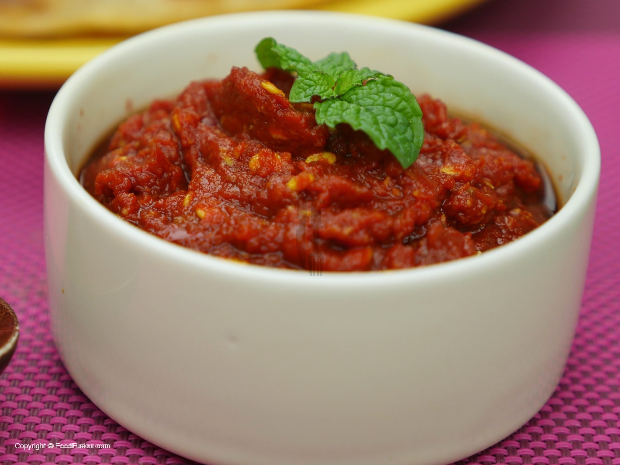 Kashmiri lal Mirch Ki Chutney Food Fusion