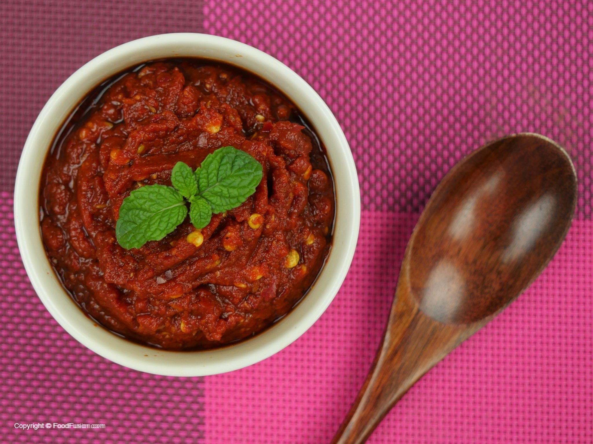 Kashmiri lal Mirch Ki Chutney Food Fusion