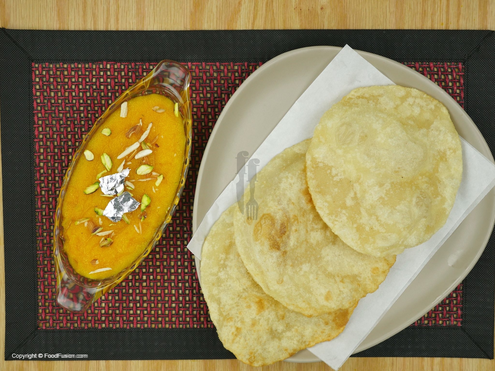 Halwa & Puri Recipe (Sooji ka Halwa & Puri) Food Fusion