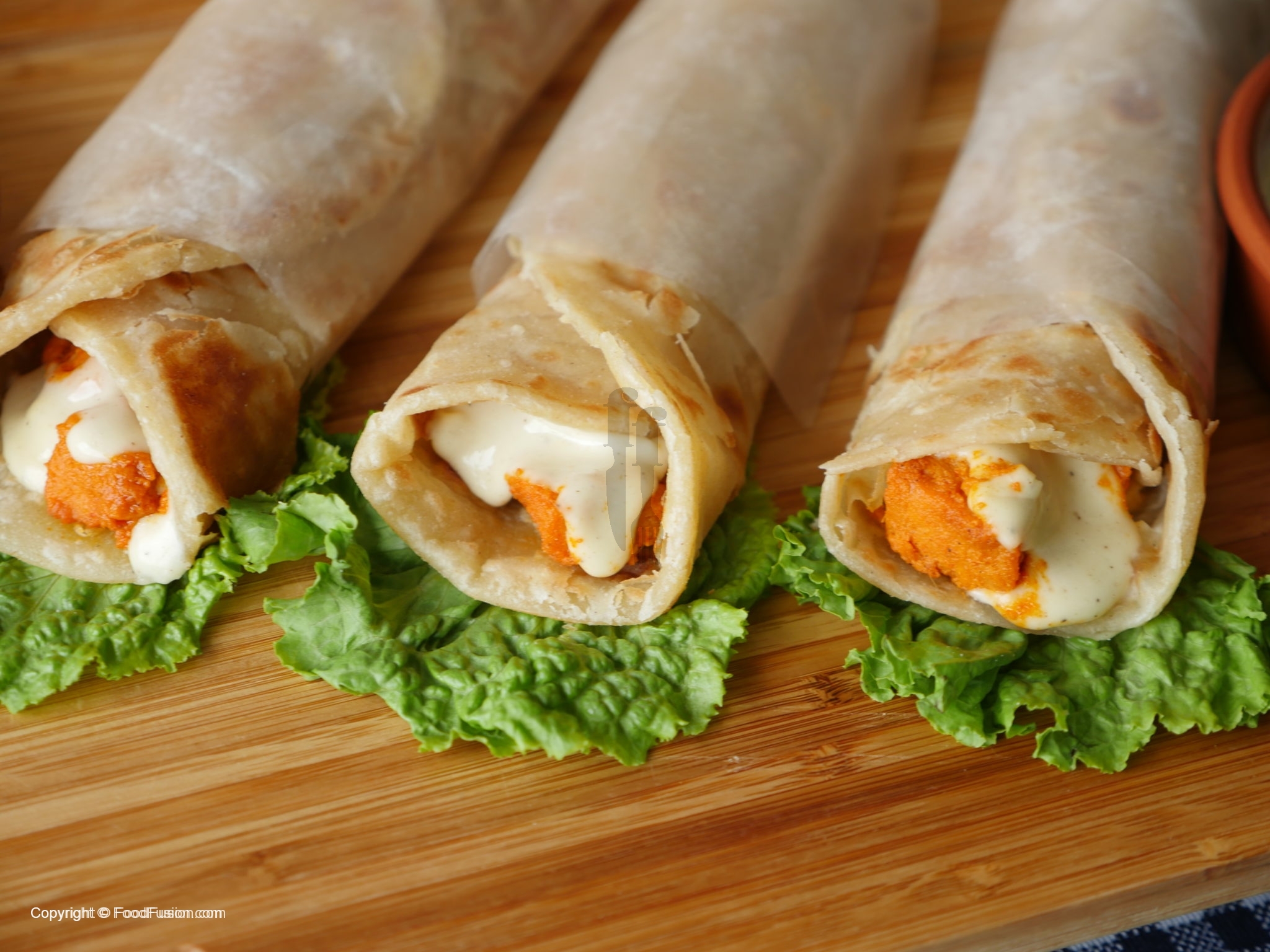 Chicken Cheese Paratha Roll Recipe Food Fusion
