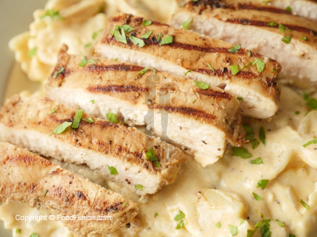 Creamy Mushroom Pasta with Chicken Food Fusion