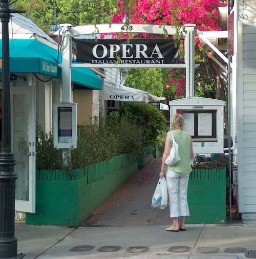 Key West restaurants Opera Italian Restaurant Key West Florida