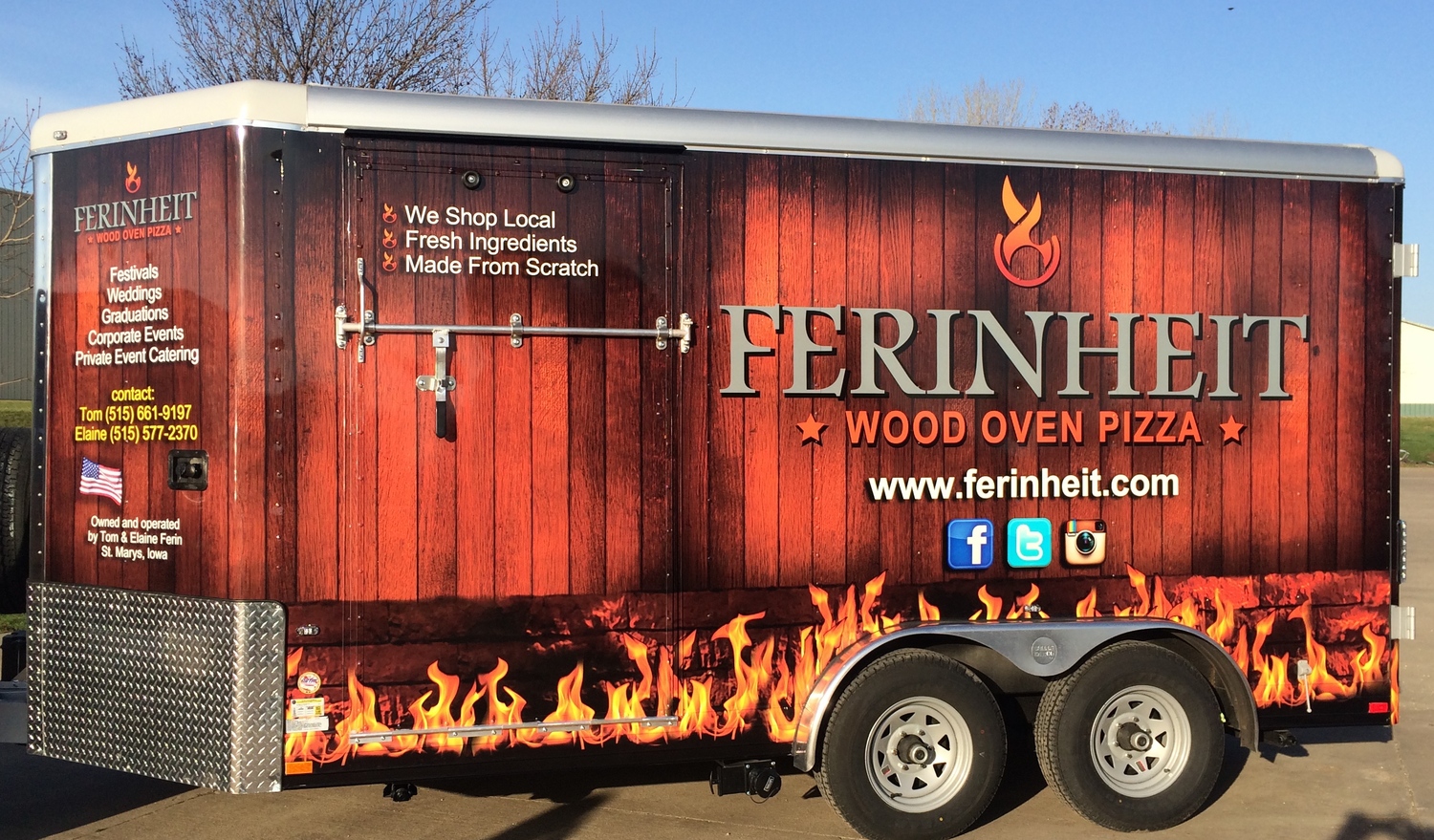Ferinheit Wood Oven Pizza Food Trucks In Des Moines IA