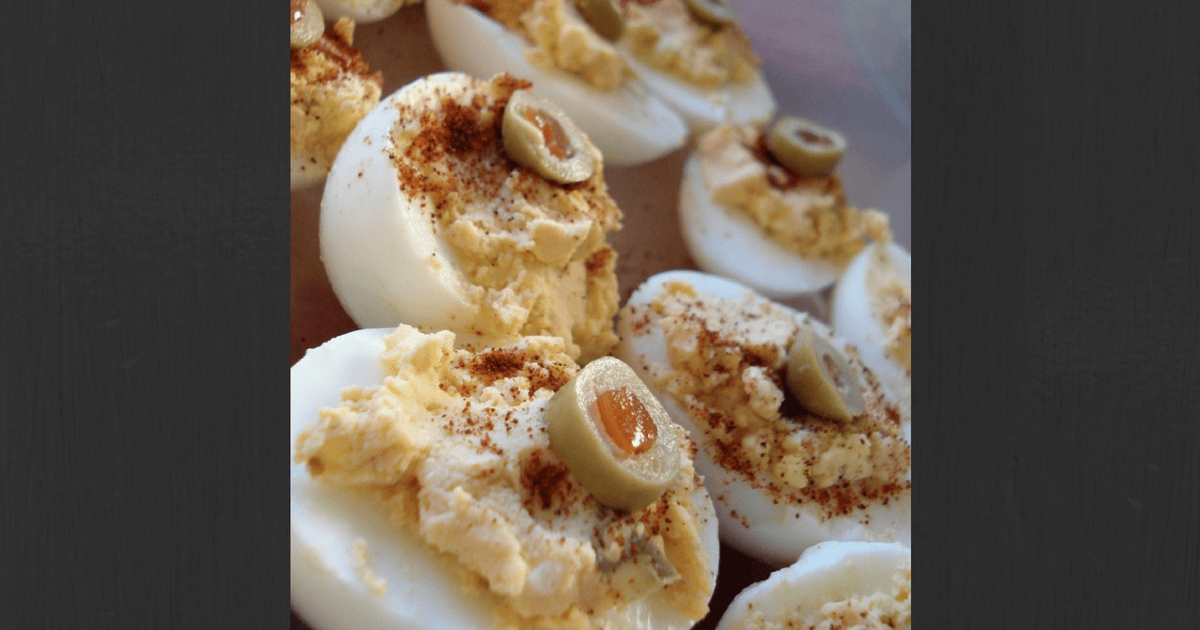 Rachael Ray Spanish Deviled Eggs + Pimenton & Manzanillo Olives
