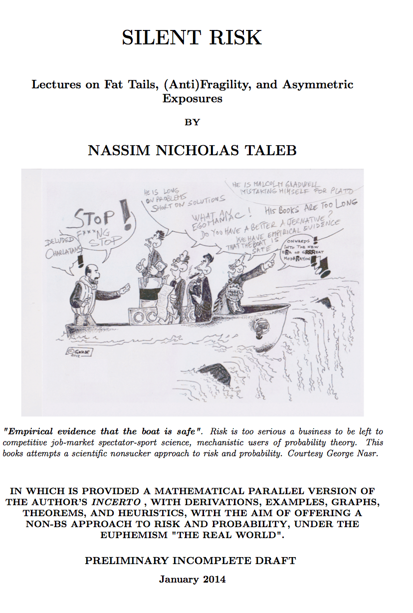 Silent Risk Lectures on Probability Nassim Nicholas Taleb