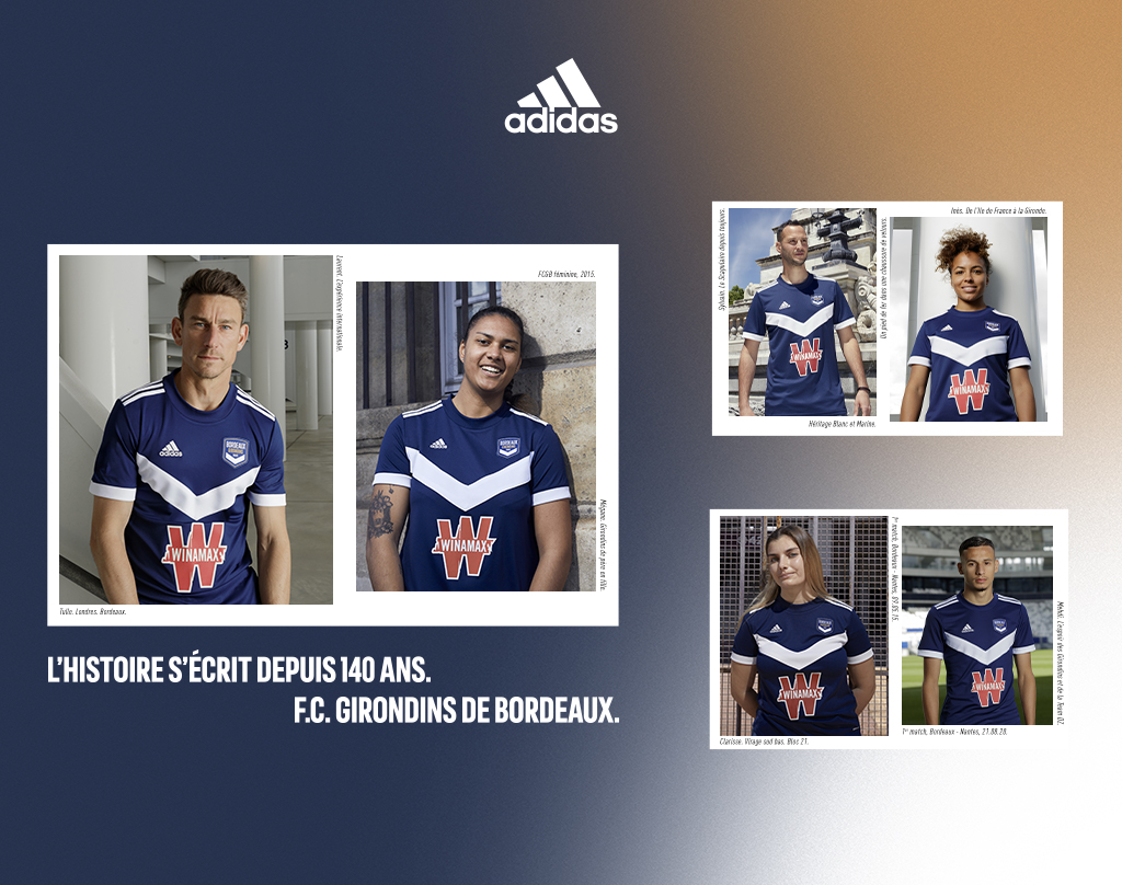 Les maillots de Bordeaux 20212022 révélés par adidas