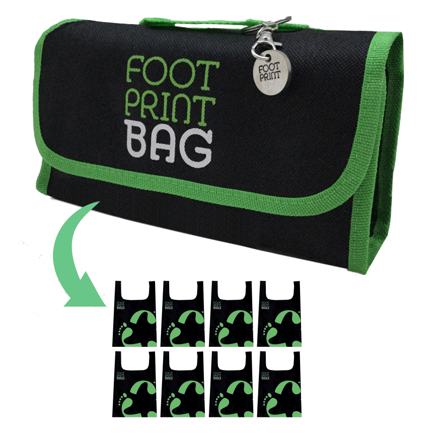 Reusable bag 8Pack Footprint Bag Green [8 Bags Green] £19.99