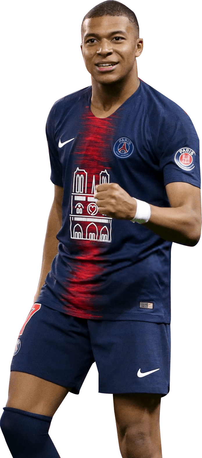 Kylian Mbappé football render 52975 FootyRenders
