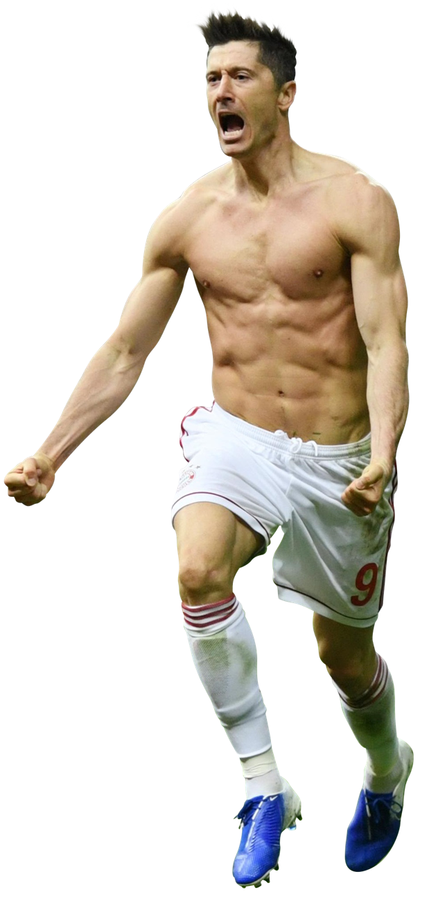 Robert Lewandowski football render 53490 FootyRenders