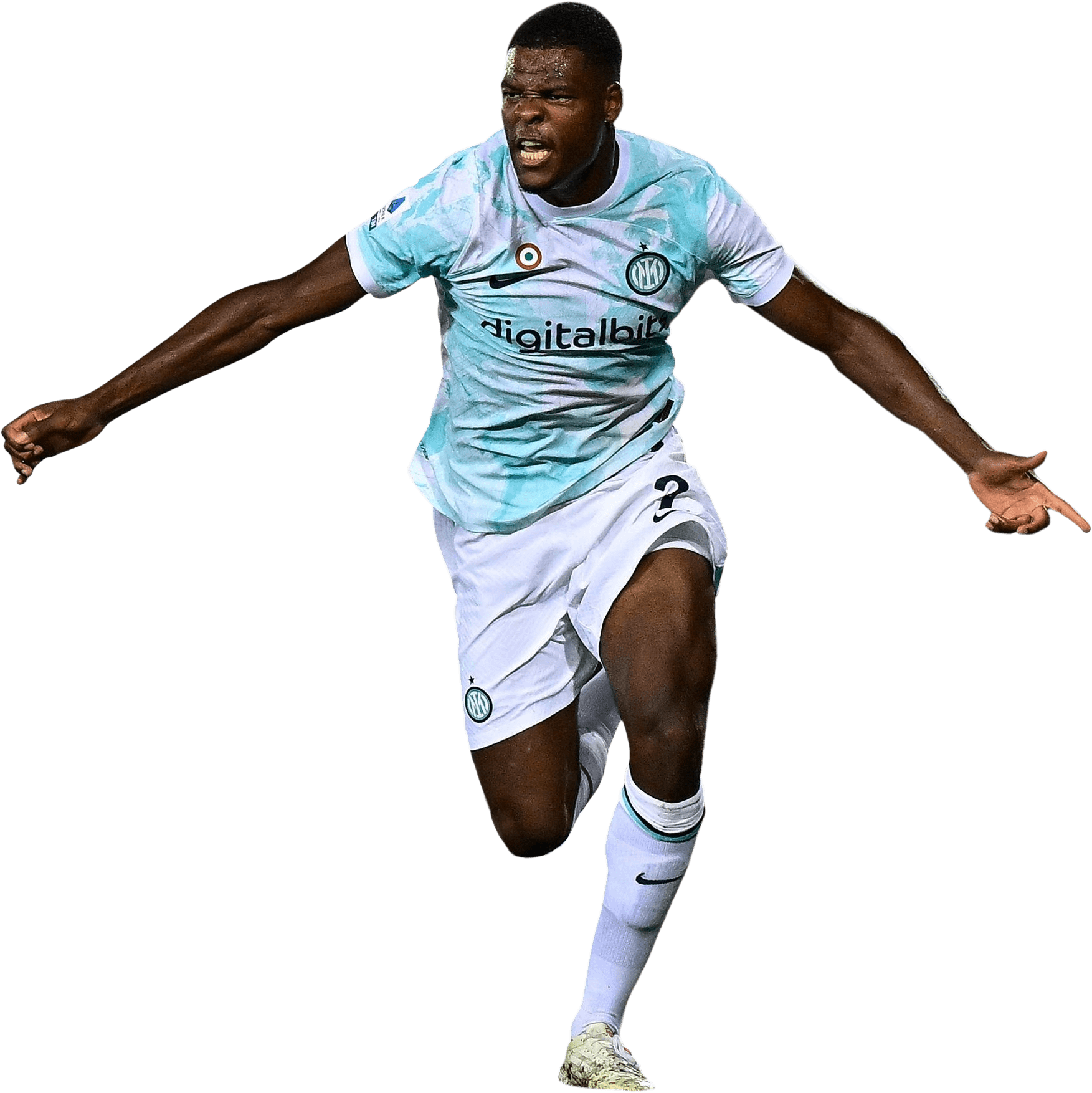 Denzel Dumfries Inter football render FootyRenders