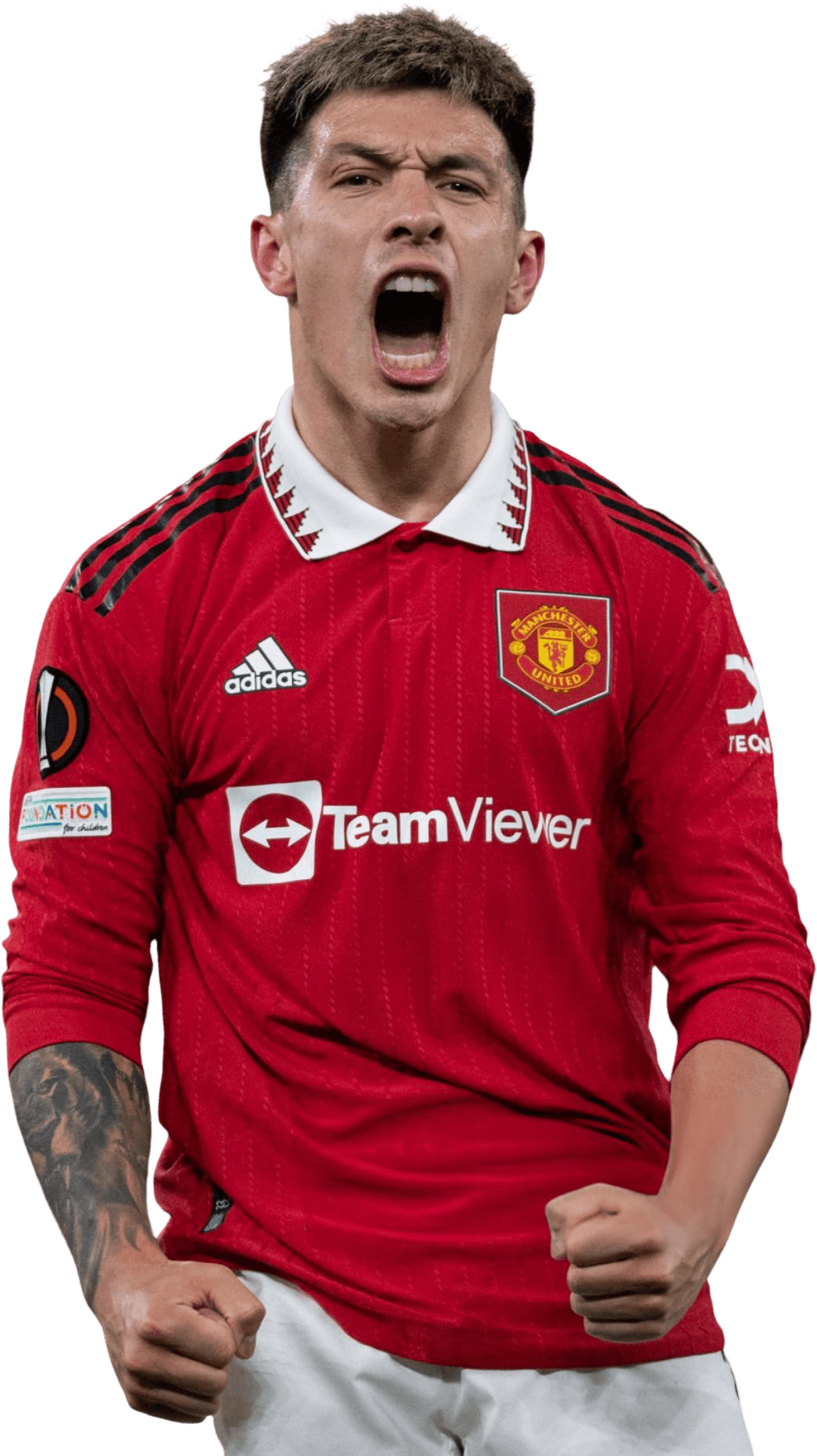 Lisandro Martínez Manchester United football render FootyRenders