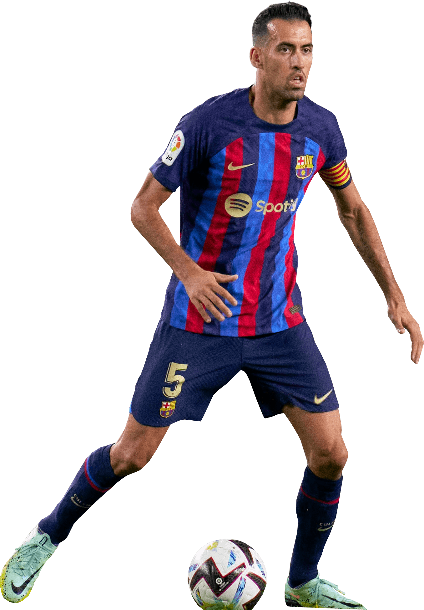 Sergio Busquets Barcelona football render FootyRenders