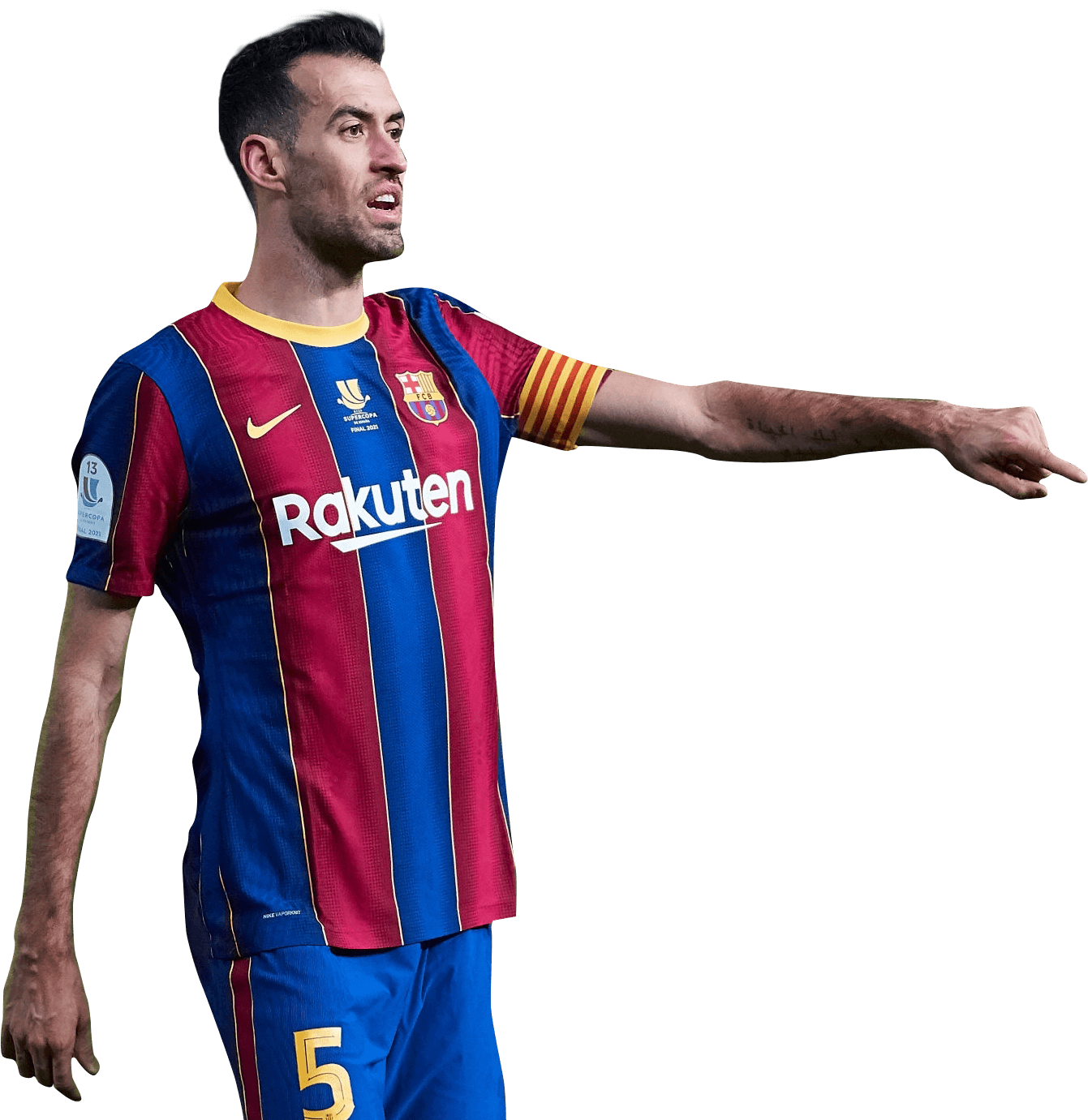 Sergio Busquets Barcelona football render FootyRenders