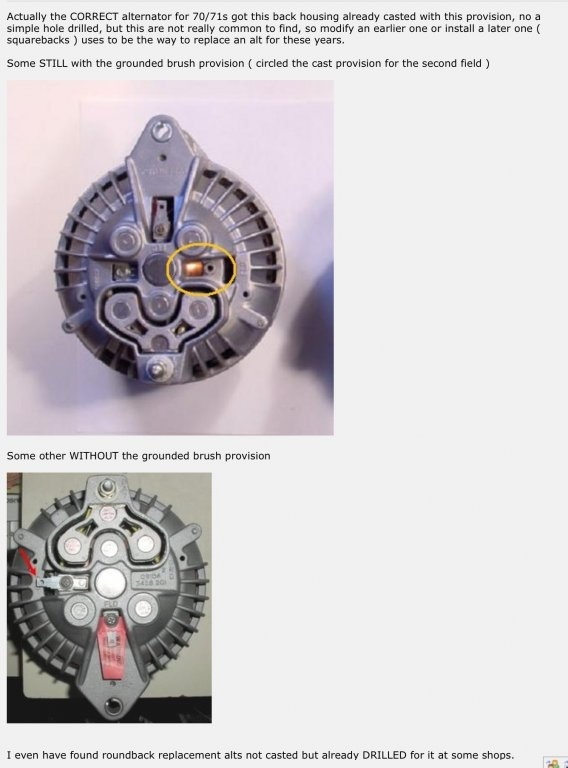 two field alternator connections | Page 2 | For B Bodies Only Classic