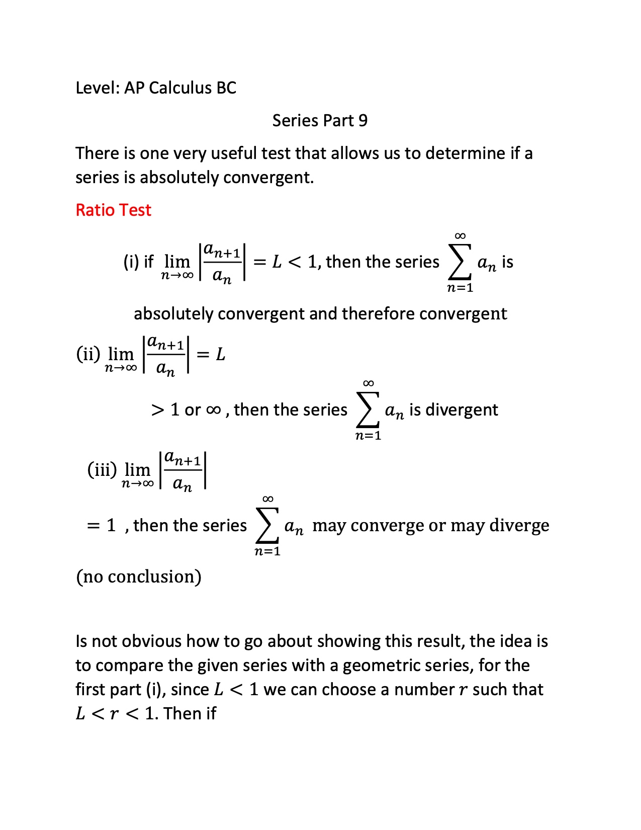 AP Calculus BC Exam Series (9) APMath FORBEST ACADEMY