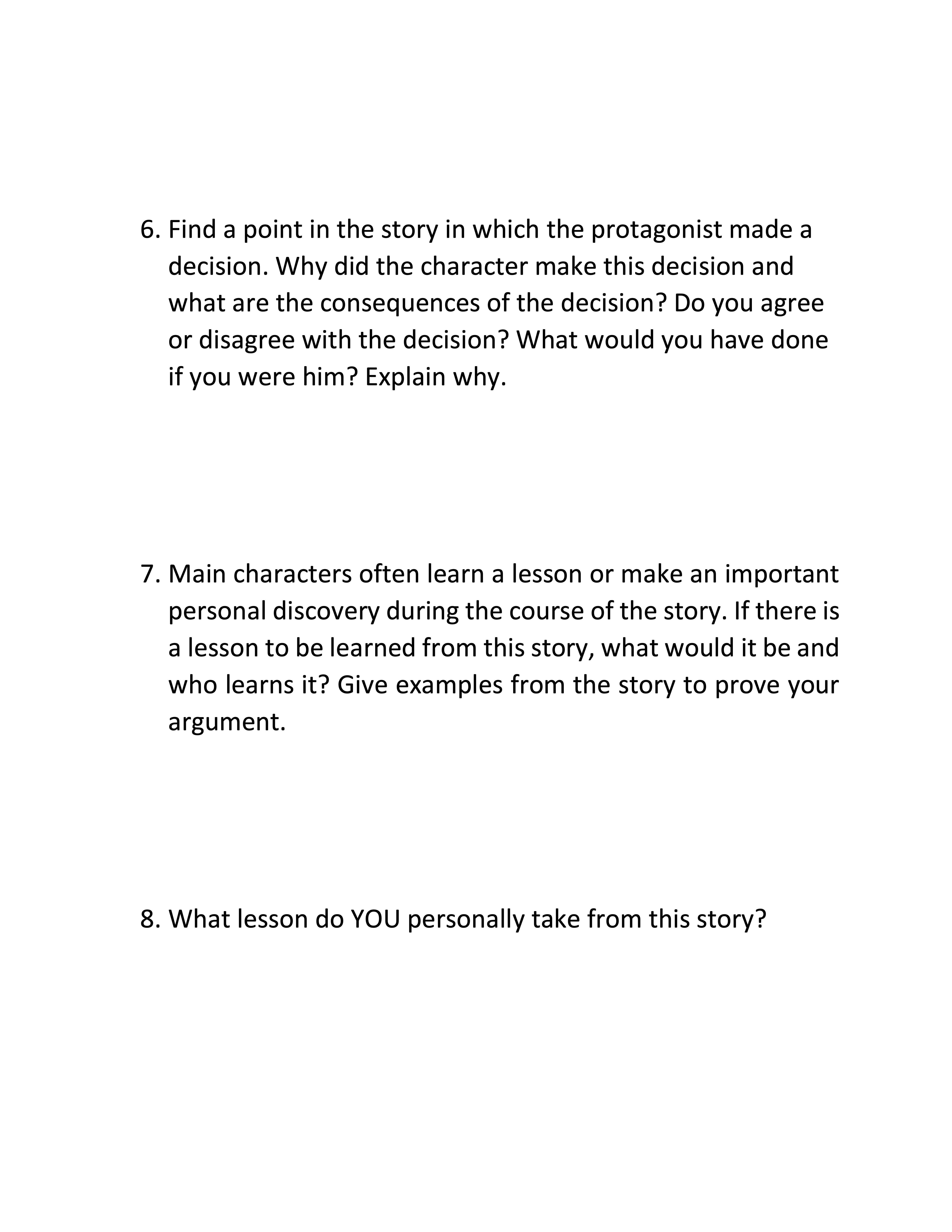 Grade 9 English Short Story "Just Lather, That’s All" Grade 9