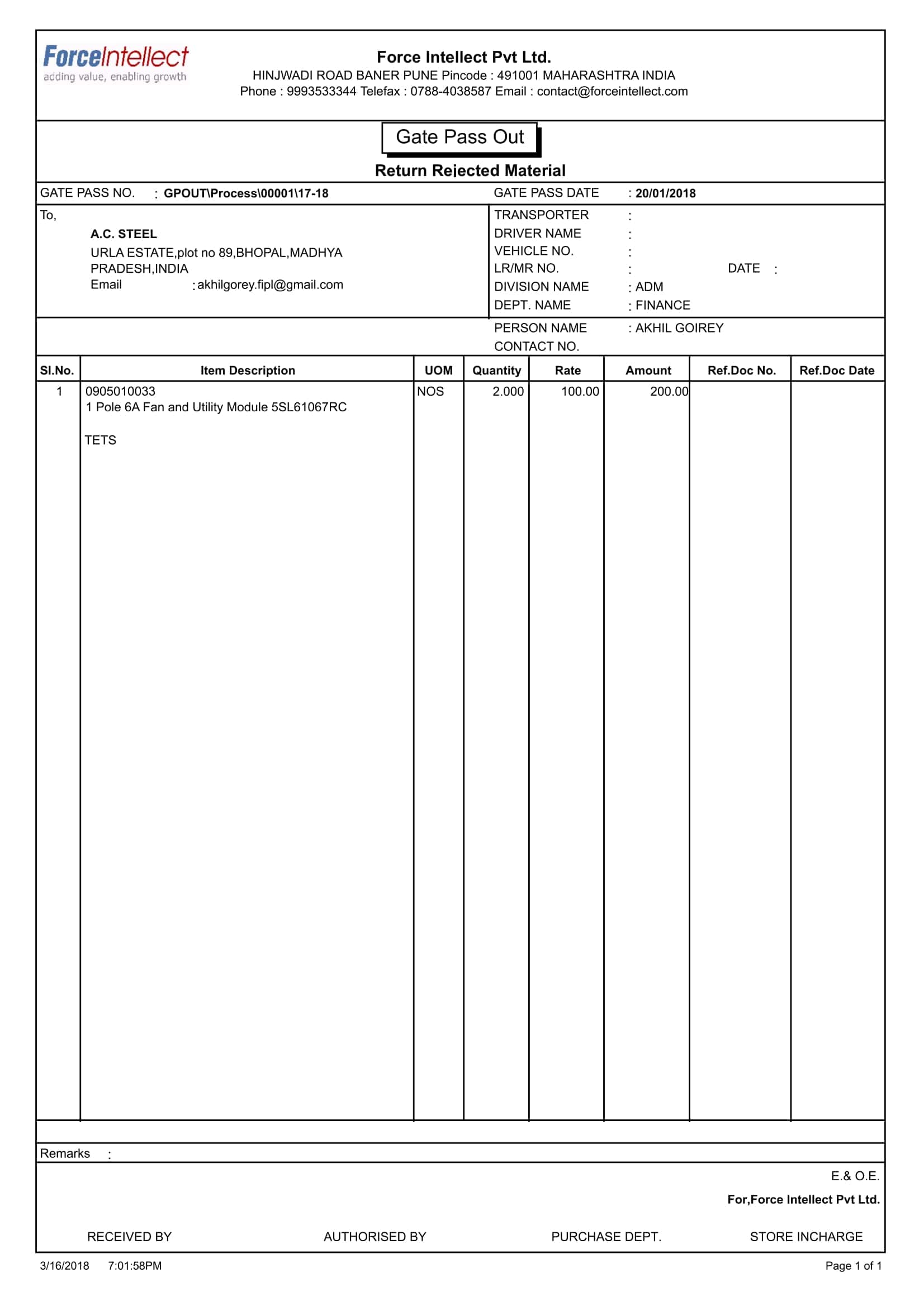 Material Management formats Material Management templates MM formats