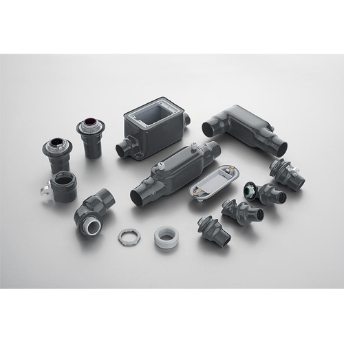 PVC coated rigid conduit fittings