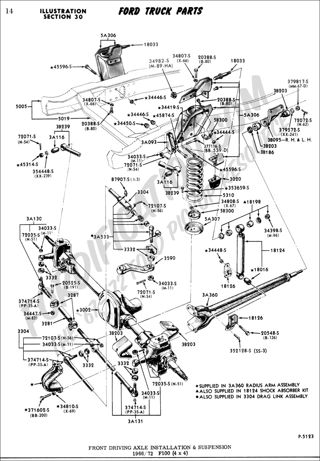 Ford Truck Technical Drawings and Schematics - Section A - Front/Rear
