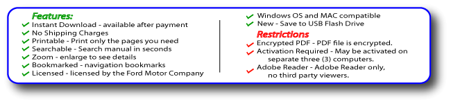 Ford Manuals | Ford Car Manuals