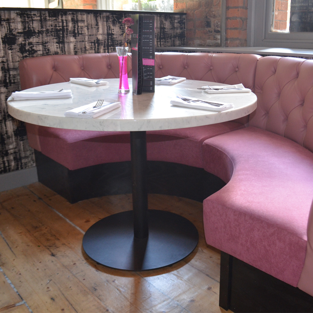 Radius Booth Fixed Seating Forest Contract