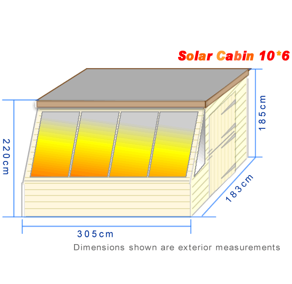 Solar Cabin Forestcraft, garden sheds, log cabins, garden buildings, summerhouses, sheds