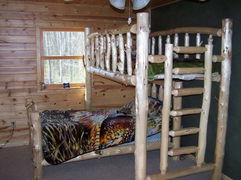 Log Loft Bed PDF Woodworking
