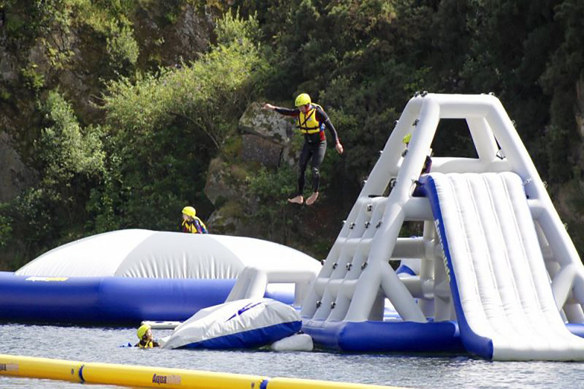 Kernow Adventure Park water activities for family near Falmouth Cornwall