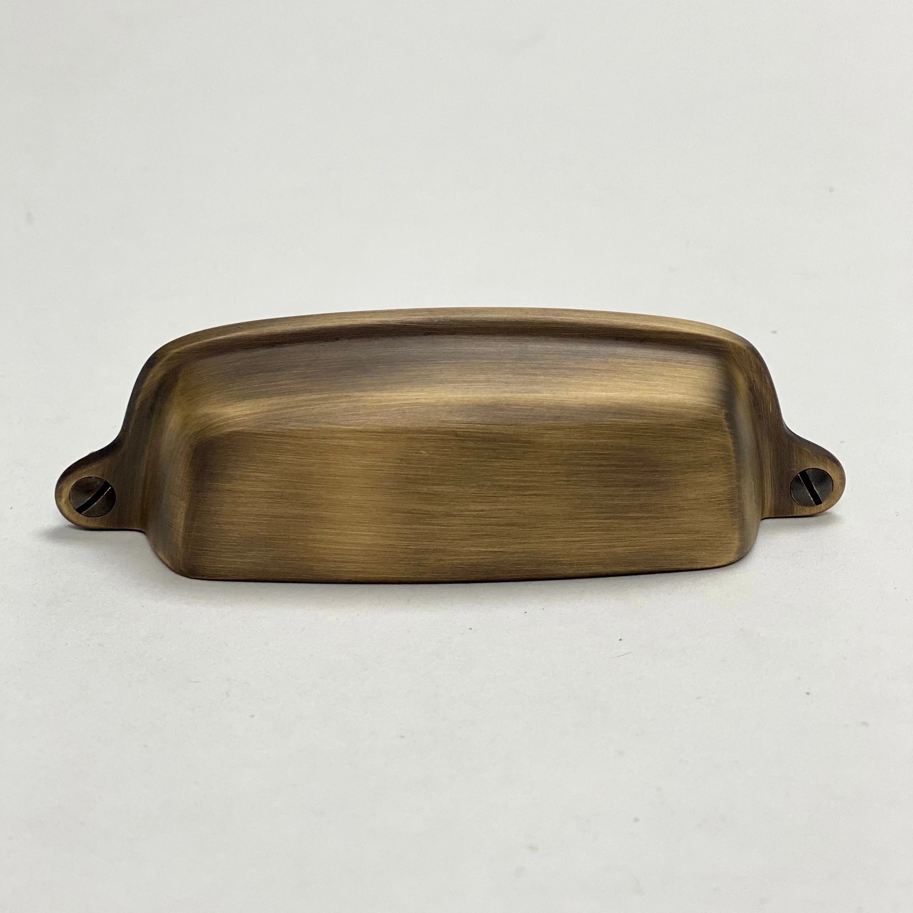 Eloise Antique Brass Cup Drawer Pull Kitchen Drawer Handle