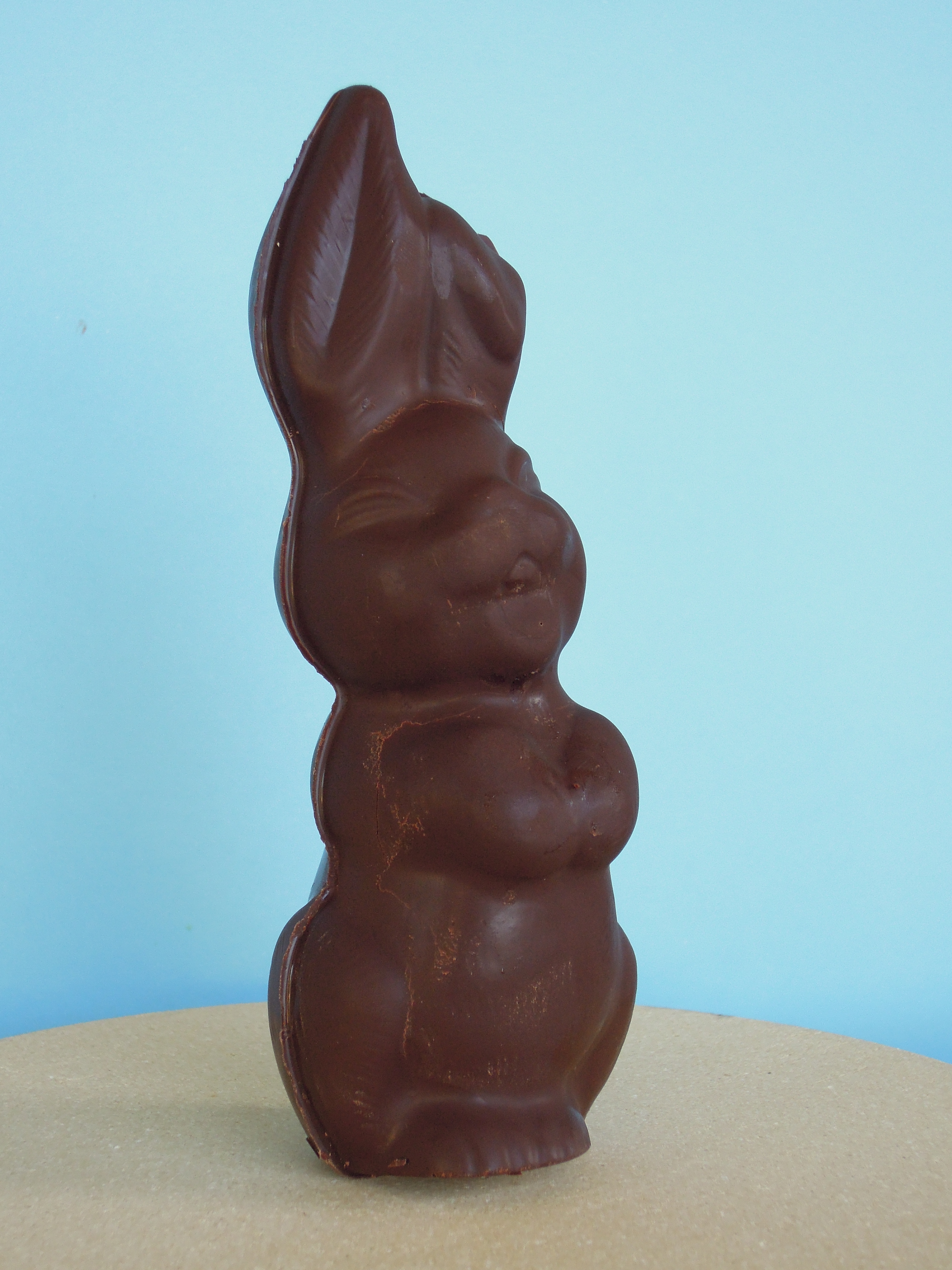 Vegan Chocolate Easter Bunny Fork and Beans