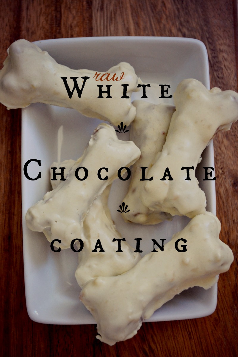 Raw White Chocolate Fork and Beans