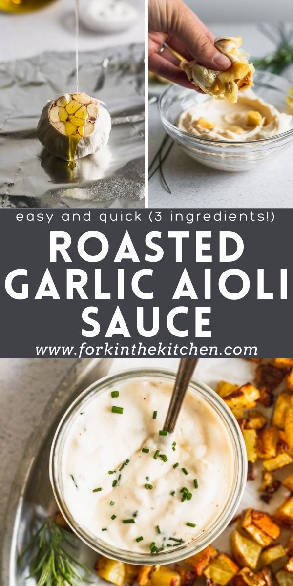 Ridiculously Easy Roasted Garlic Aioli Sauce