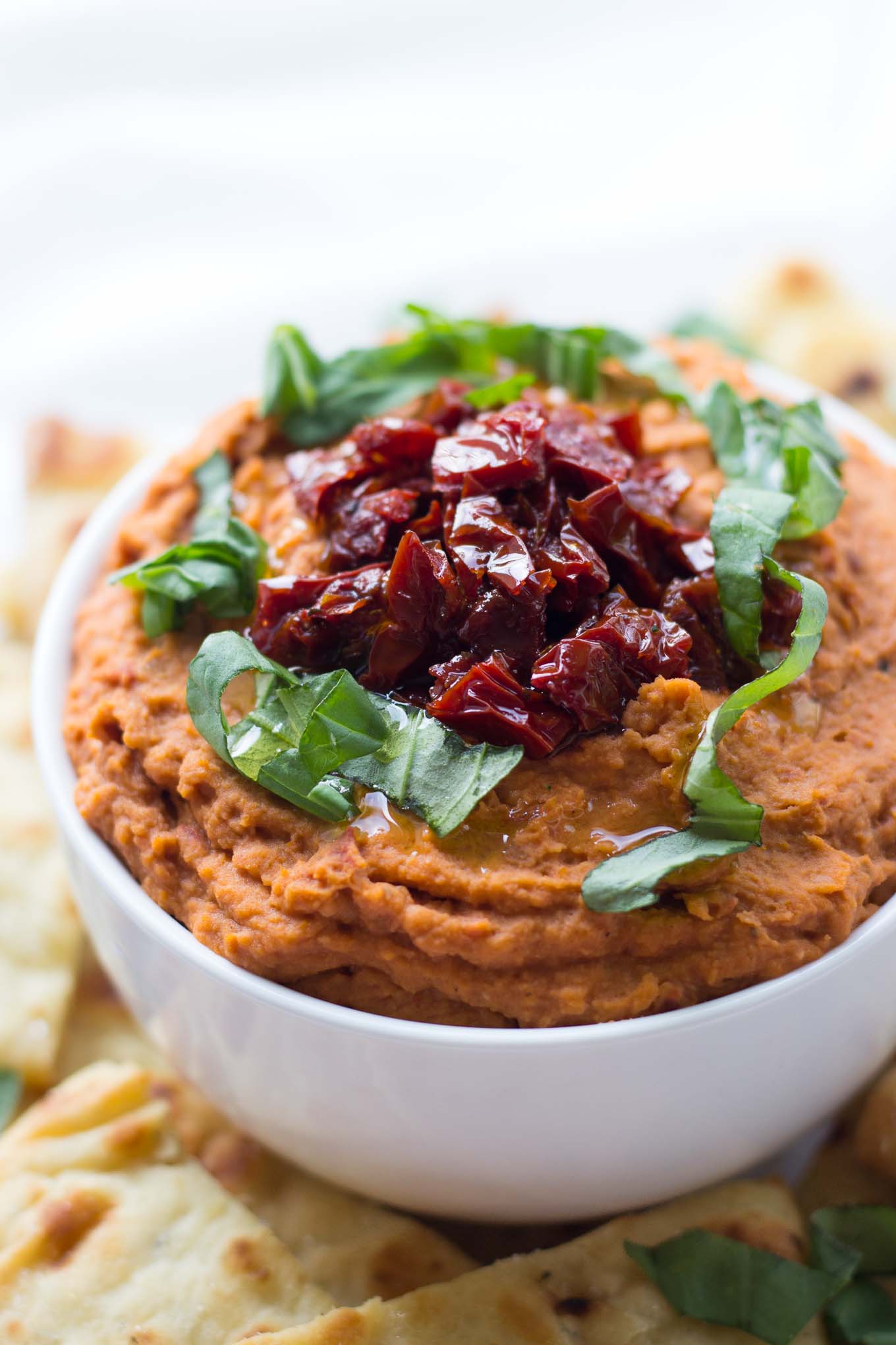 SunDried Tomato & White Bean Hummus Fork in the Kitchen