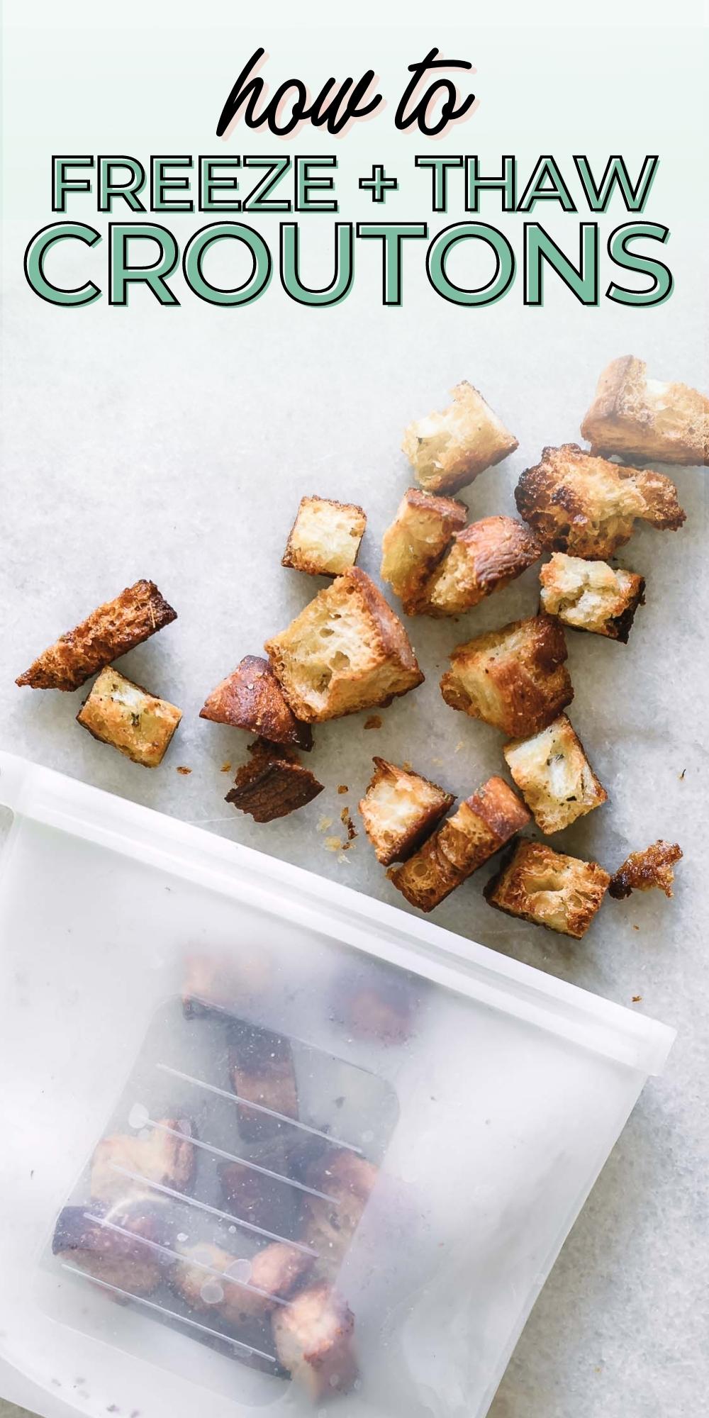How to Freeze (and Thaw) Croutons So They Stay Crunchy ⋆ Easy Tips!