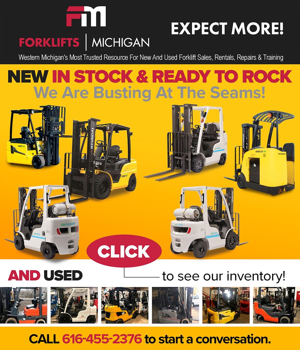 New and Used Forklifts In Stock Right Now Forklifts of Michigan