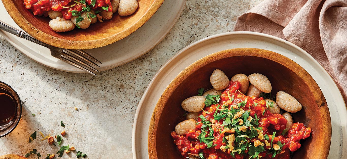 Easy Gnocchi with Lentil Ragu Recipe Forks Over Knives