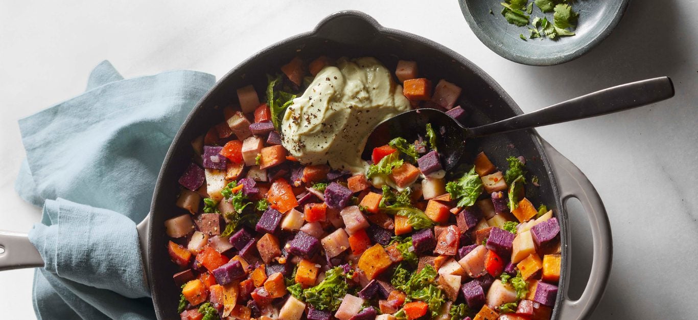 Rainbow Sweet Potato Hash Forks Over Knives